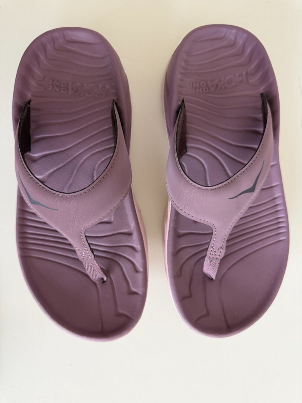 HOKA Ora Recovery Flip 3 Mauve Pink Sandals Women’s Size 6 NWOT - Picture 4 of 8